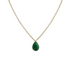 Large Emerald Rock Necklace (Pear)