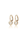 Floating Diamond Studs (Heart)