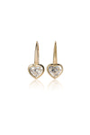 Floating Diamond Studs (Heart)