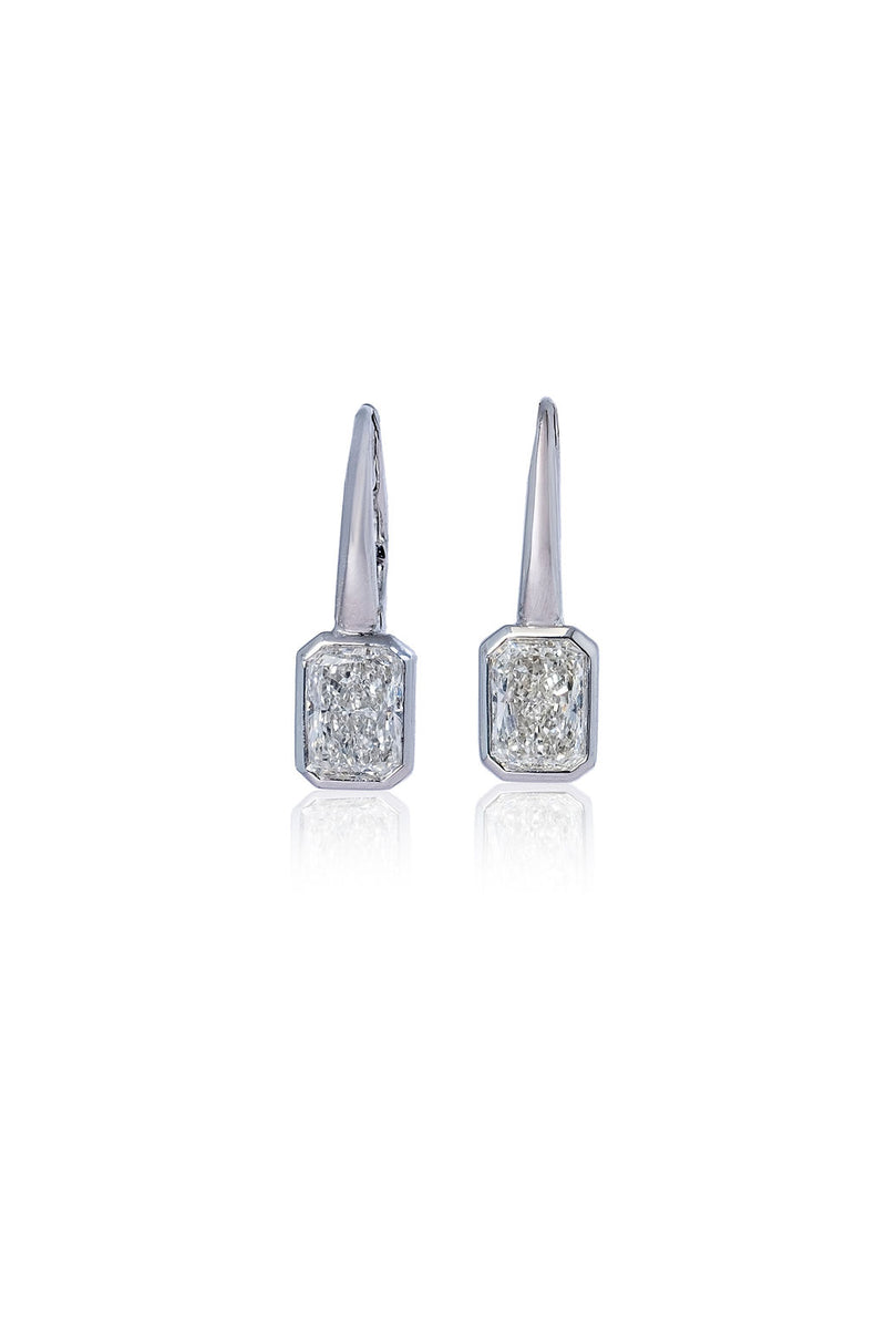 Floating Diamond Studs (Radiant)