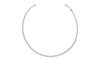 Round Diamond Tennis Necklace (Bezel-Set)