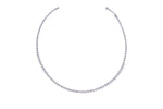 Round Diamond Tennis Necklace (Bezel-Set)