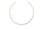 Round Diamond Tennis Necklace (Bezel-Set)