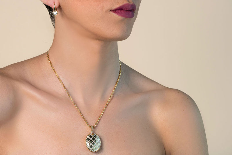 Jumbo Diamond Cage Locket