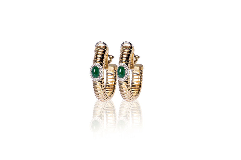Napoli Slim Hoops (Emerald)