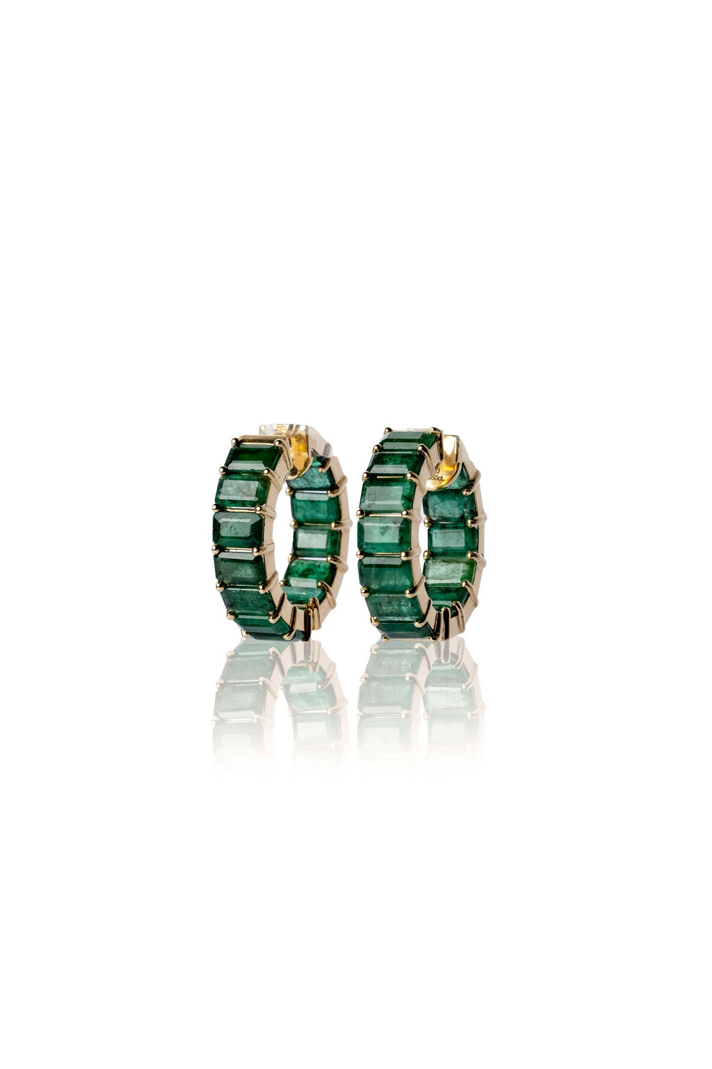 Emerald Hoops (Emerald-Cut)