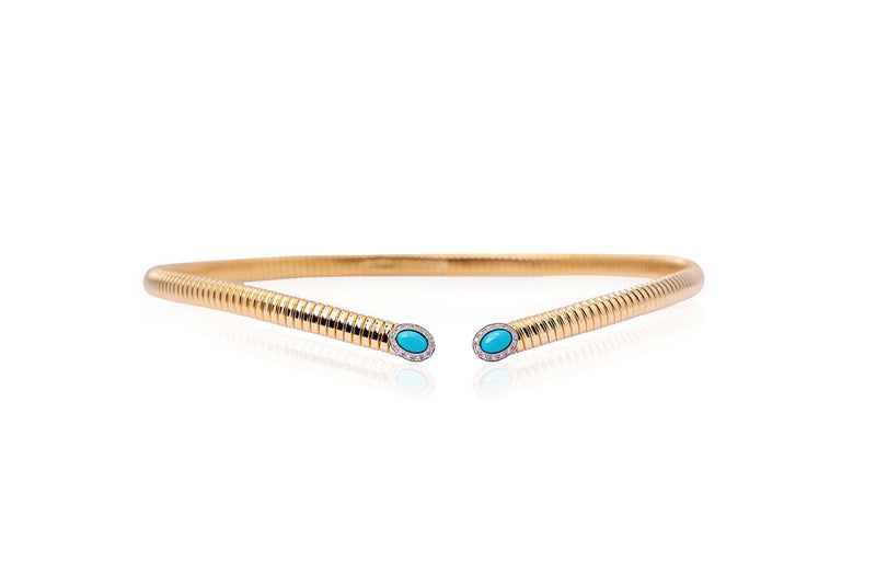 Napoli Slim Necklace (Turquoise)