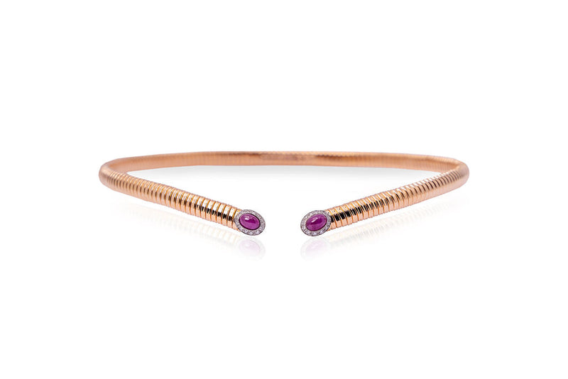 Napoli Slim Necklace (Ruby)