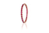 Bezel Set Ruby Bangle (Emerald-Cut)