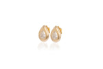 Bubble Pear Diamond Studs