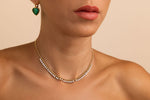 Mini Floating Diamond Tennis Necklace