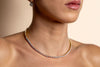 Round Diamond Tennis Necklace (Bezel-Set)