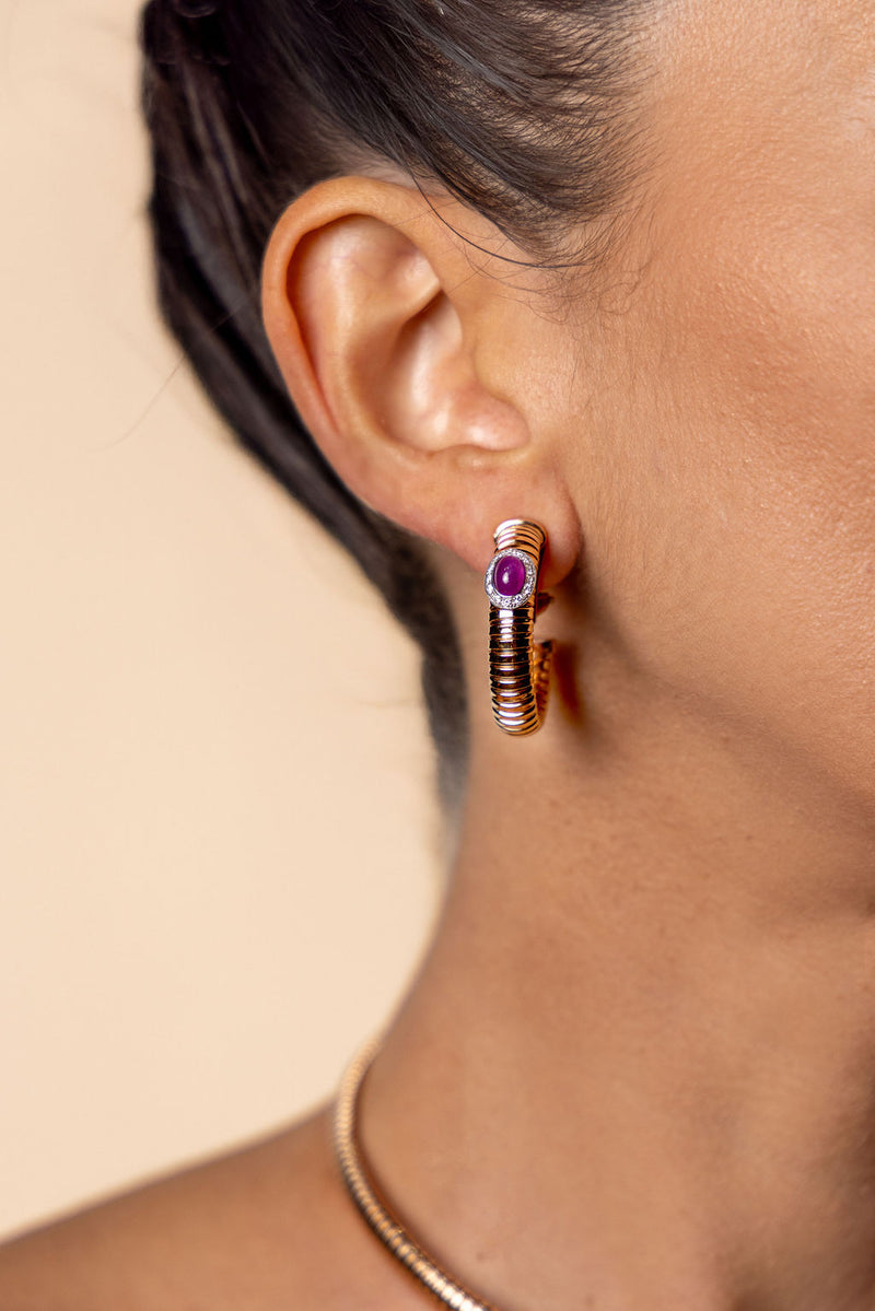 Napoli Slim Hoops (Ruby)