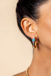 Napoli Slim Hoops (Turquoise)