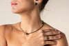 The Enamoured Earrings (Emerald)