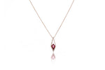 Ruby Kite Necklace (Diamond Framed)