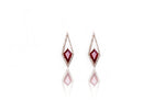 Ruby Kite Earrings (Diamond Framed)