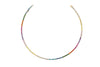 Rainbow Tennis Necklace (Round-Cut)