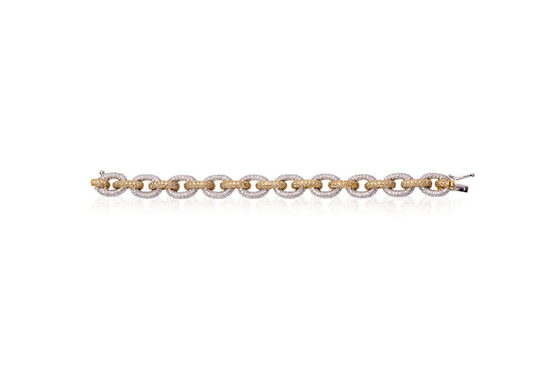 Italian Diamond Link Bracelet