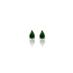 Small Emerald Studs (Pear-Cut)
