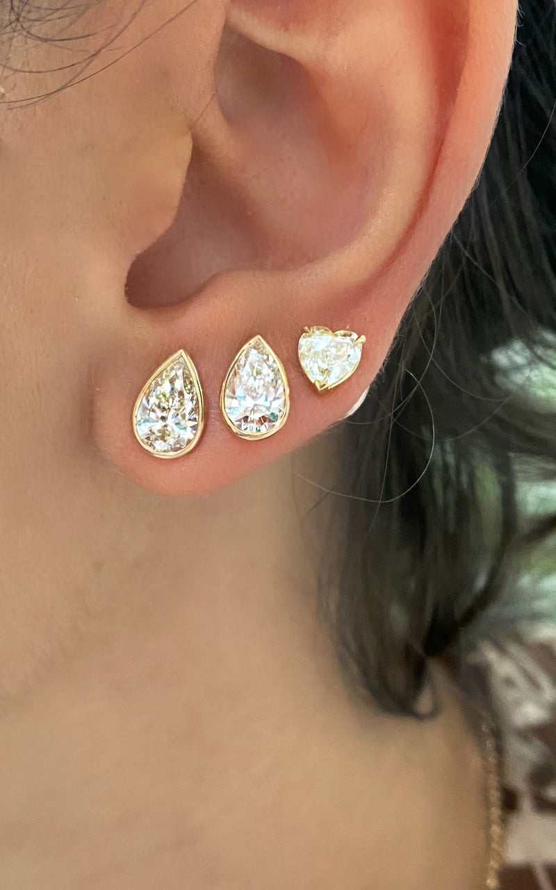 Pink Diamond Earrings (Pear-Cut)