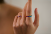 Sideways Rainbow Eternity Ring (Pear-Cut)