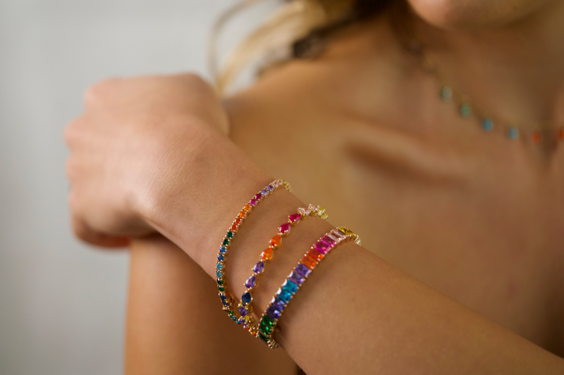 Tennis 2025 bracelet rainbow