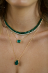 Emerald Rock Necklace (Emerald-Cut)