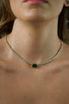 Diamond & Emerald Tennis Necklace