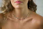 Mini Rainbow Rock Necklace (Emerald-Cut)