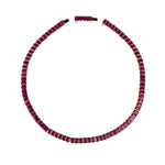 Ruby Tennis Necklace (Emerald-Cut)