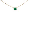 Emerald Rock Necklace (Emerald-Cut)