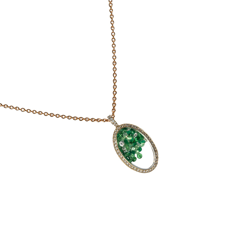 Emerald Shaker Necklace