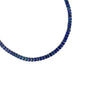 Blue Sapphire Tennis Necklace (Emerald-Cut)