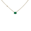Large Emerald Rock Necklace (Oval-Cut)