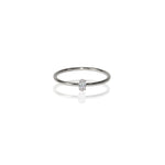 Stackable Diamond Dot Ring (Oval)