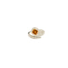 Fancy Orange Diamond Snake Ring (Cushion-Cut)