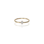 Stackable Diamond Dot Ring (Oval)